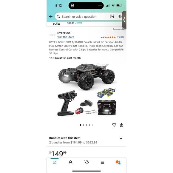 Premium Hobby RC Car - Hyper Go 4-WD High-Speed Off-Road Truck - Picture 1 of 6